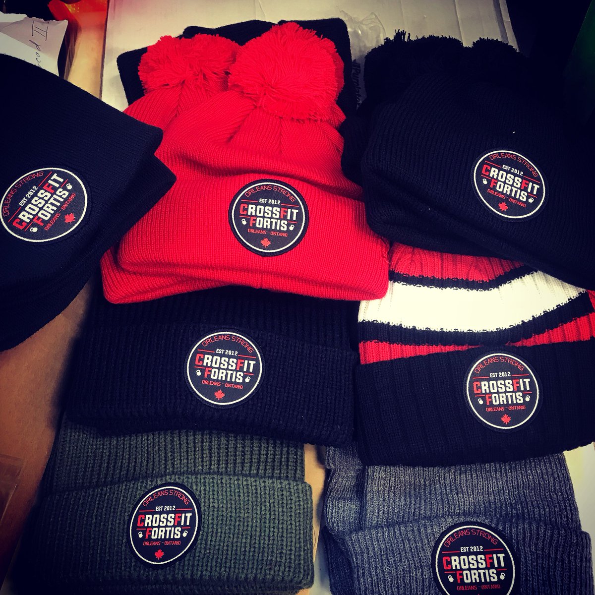 crossfitfortis's tweet photo. The new Toques and Beanies are in and they’re 🔥🔥. #repyourbox #fortisfam #crossfit #crossfitfortis https://t.co/W6D9jZjQwm