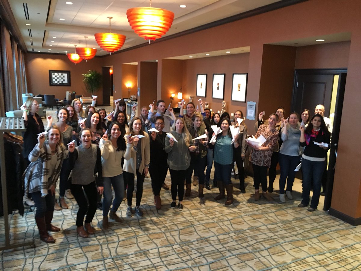 TerrenceRoche's tweet photo. Having fun with the “Learning School” this weekend through manufacturing paper airplanes! #MSLOC431  @NU_MSLOC https://t.co/TTDji9Eouf