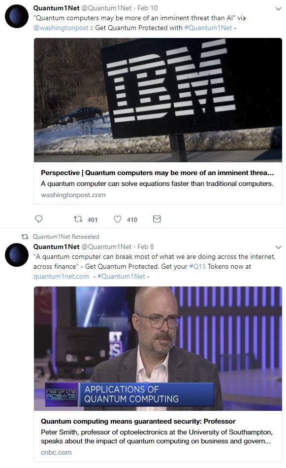 Jogenfors's tweet image. Funny how #quantum1net tweets non-stop about the threat of quantum computers to cryptography, yet is completely silent on how their &quot;innovation&quot; is supposed to solve it. (Hint: it won&apos;t!)

Also, funny how they threaten critics (like me) with legal action. Really makes you think!
