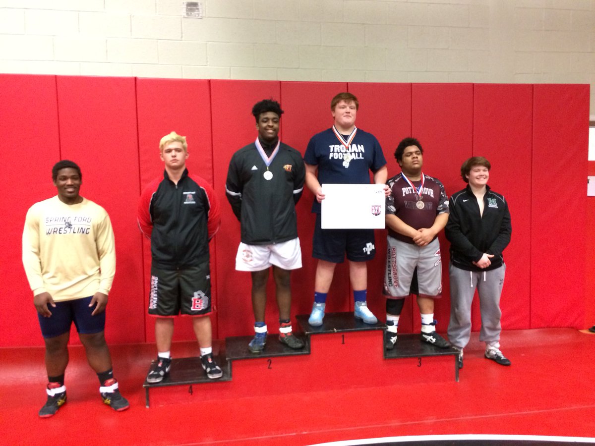 PHSWrestlingPA's tweet photo. Tom Doyle PAC Champ at 285 @Pottstown_DECA @pottstownschool @PottstownTrojan @mootmoot8795 @underarmour_50 @stripgriffin @AmyBFrancis @EmanWilkerson https://t.co/0NngAMDhIb