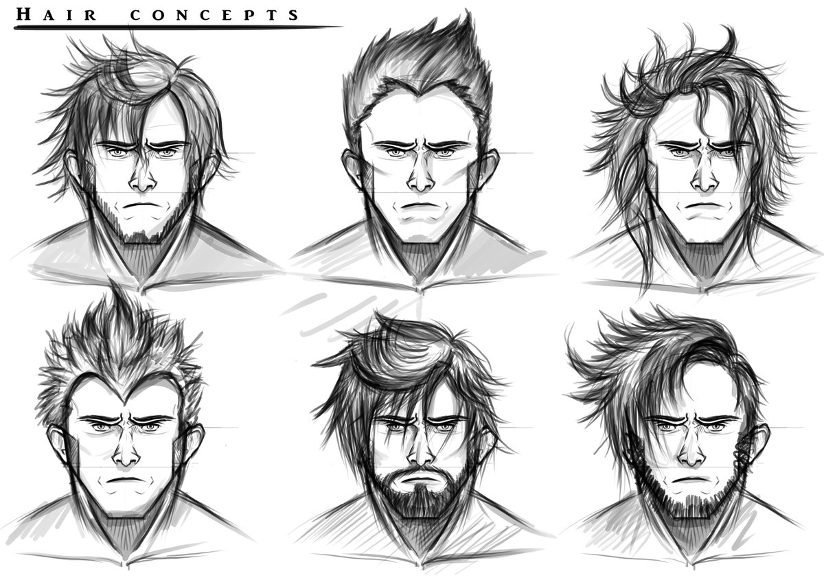 Frostyjameelart On Twitter Animation Character Hair Concepts