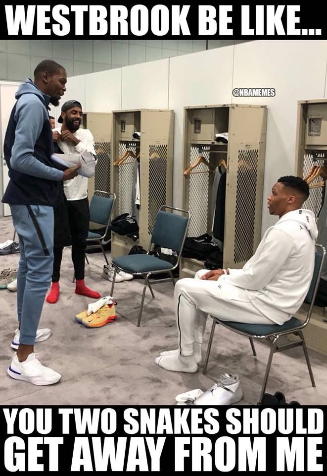 NBAMemes's tweet image. Savage Westbrook. 😂