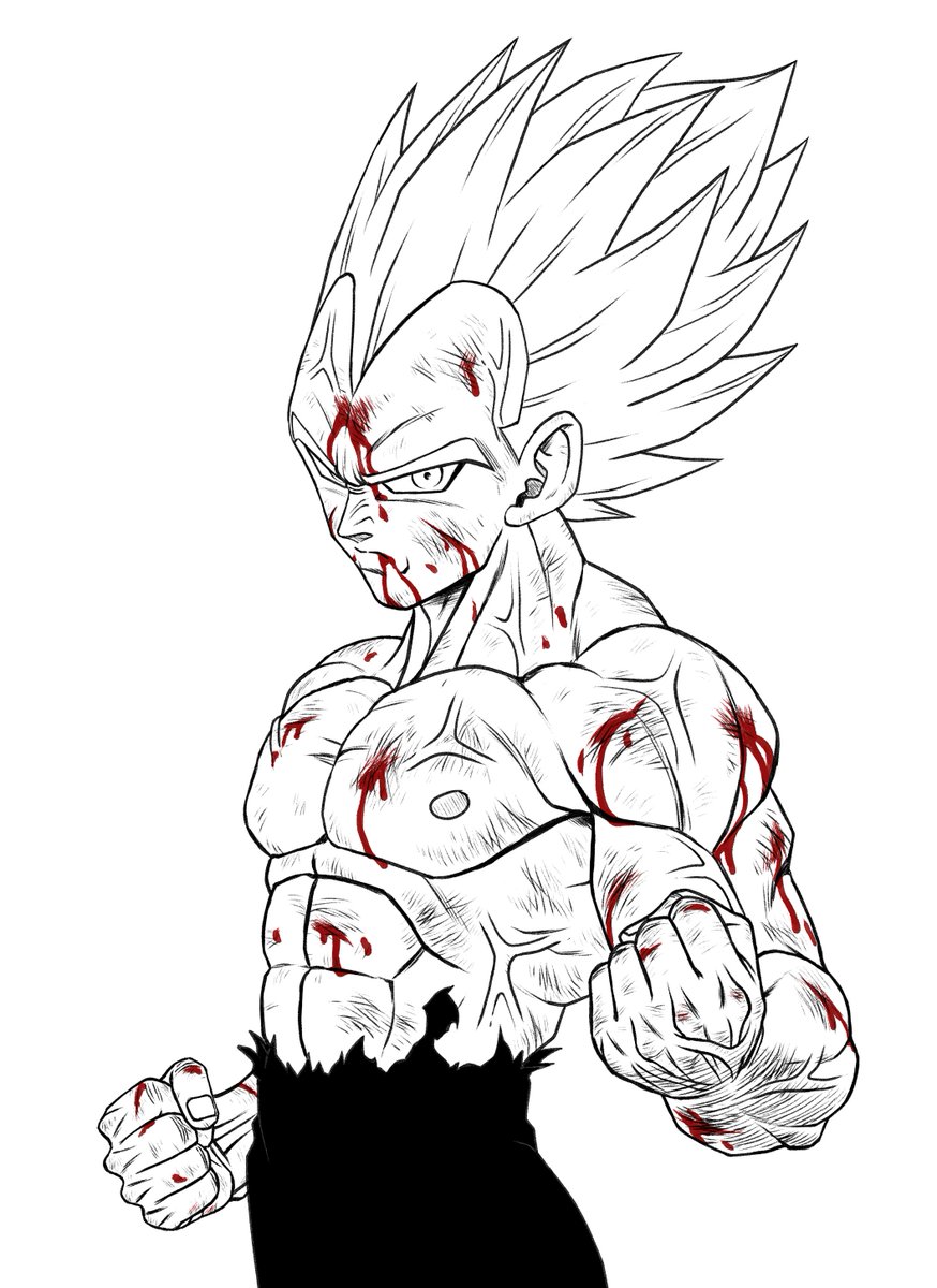 流セイヤ Studio Vigor イラストレーター ベジータ線画 彩色