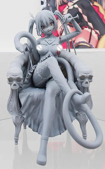 【初お披露目】 『魔太郎』さんイラスト「ドラキュラちゃん(仮)」 原型制作:橋本涼
#wf2018w #ネイティブ 