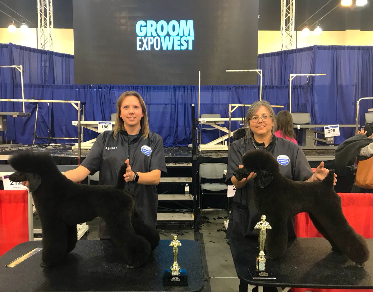 Congrats to Shelia Pirrone &amp; Ashley Beltz on their 1st &amp; 2nd Place wins at #GroomExpoWest !!🏆#teampetsmart