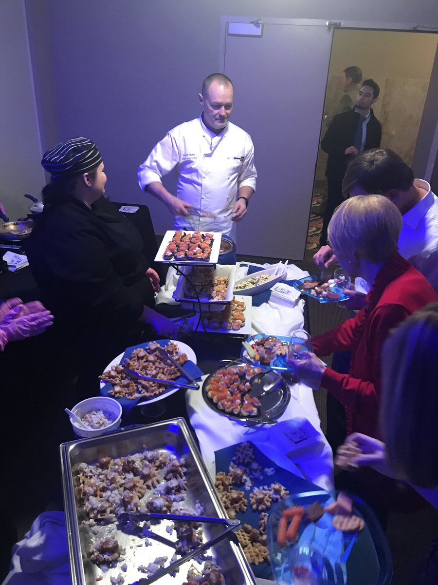 savannadoud's tweet image. The party has started! Multiple downtown restaurants are offering some delicious delicacies here at TPAC! Check back soon for a story about the night’s festivities. #TopTank #TopekaEats