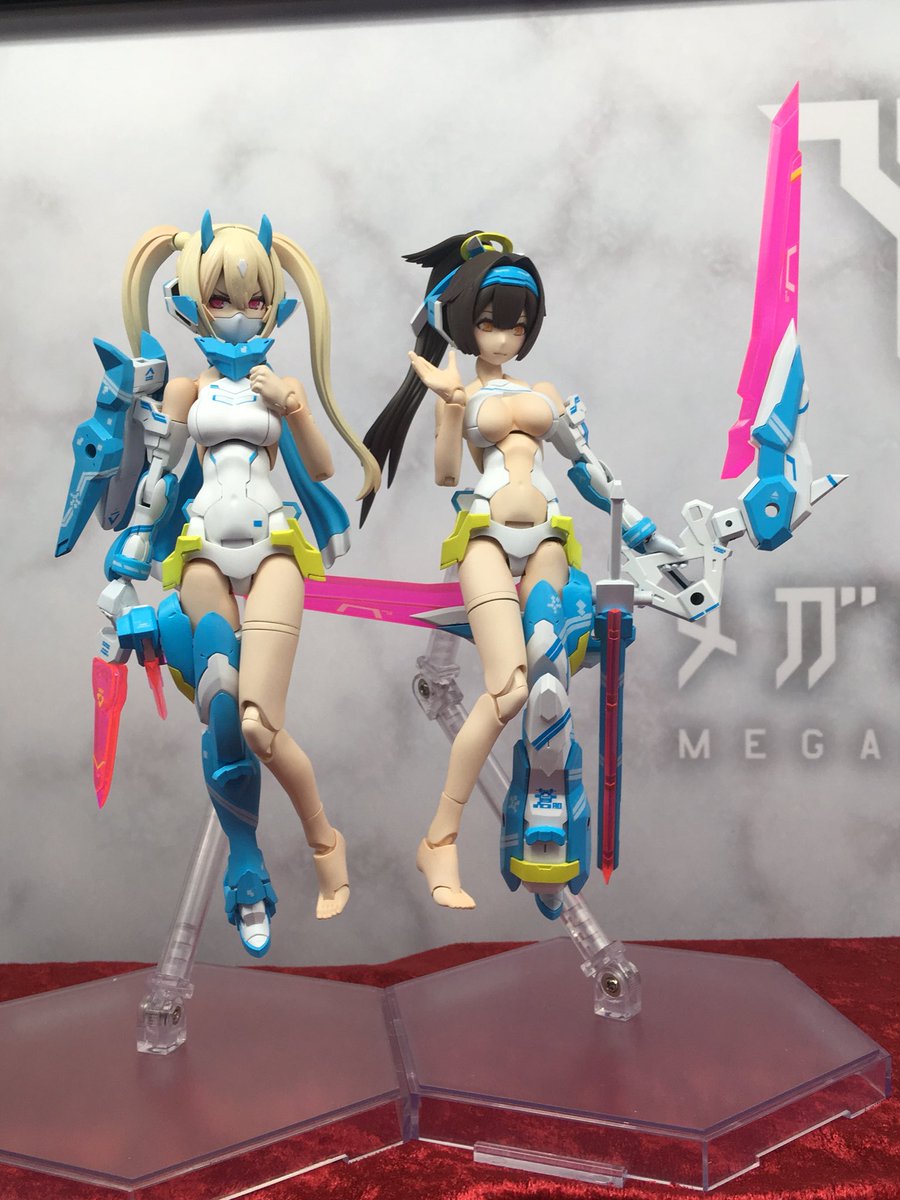 メガミデバイス公式 Megami Device Official Wf情報 朱羅の新作 蒼衣 あおい 発表 追加髪パーツ追加 肌色腕脚に入れ替えして爽やかなイメージに仕上げました 白スク忍者 弓兵をこの夏のお供にどうぞ メガミデバイス T Co Ar4khfx7su