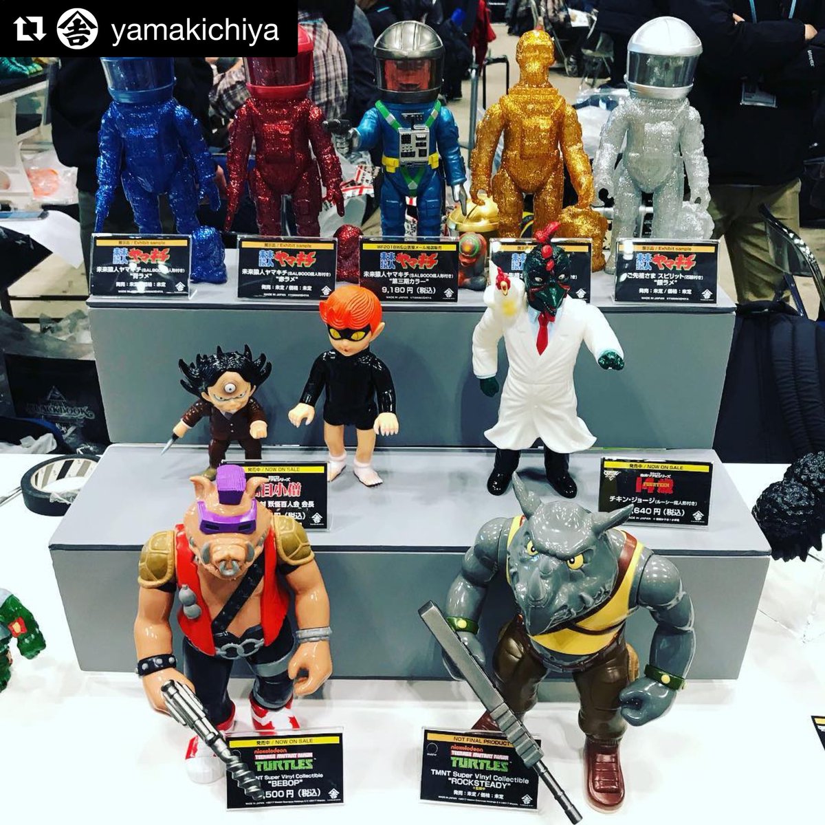 Blackdots Rocksteady Coming Soon 本日開催のワンフェス18冬 山吉屋ブースにて展示中です ソフビ Sofubi Sofvi Sofvitokyo Tmnt 忍者タートルズ ビーバップ ロックステディ Bebop Rocksteady T Co 29vq7i1fll