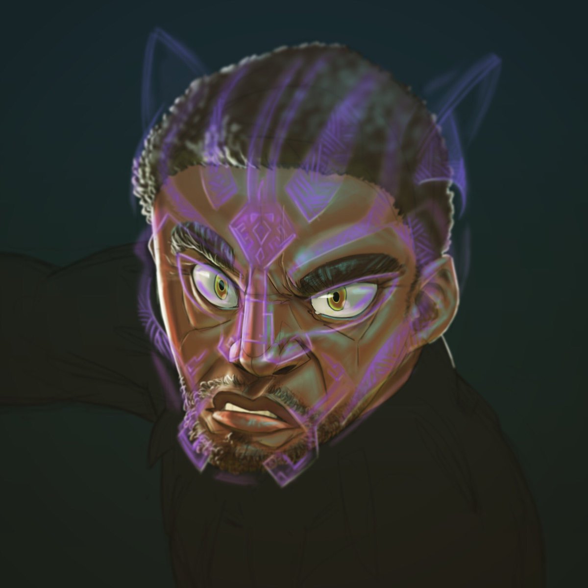 BenSwokla's tweet photo. Who else is pumped for Black Panther? A bit of fun in celebration of the movie #BlackPantherMovie #drawing #WakandaForever #MarvelCinematicUniverse #Tchalla #MCU #BlackPanther #digitalart #character #illustration #Marvel #Avengers #InfinityWar #create #movie https://t.co/dUMty4bC3B