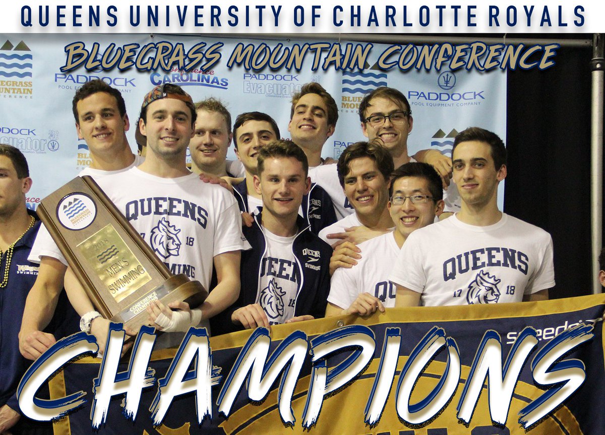 QueensAthletics's tweet photo. MSWIM| 🚨 FOUR-PEAT🚨
No. 1 Queens men's swimming takes the 🏆 for the fourth straight season at the Bluegrass Mountain Championship!👑
#Push4Ward
#GoRoyals https://t.co/Bo1XIaheEA