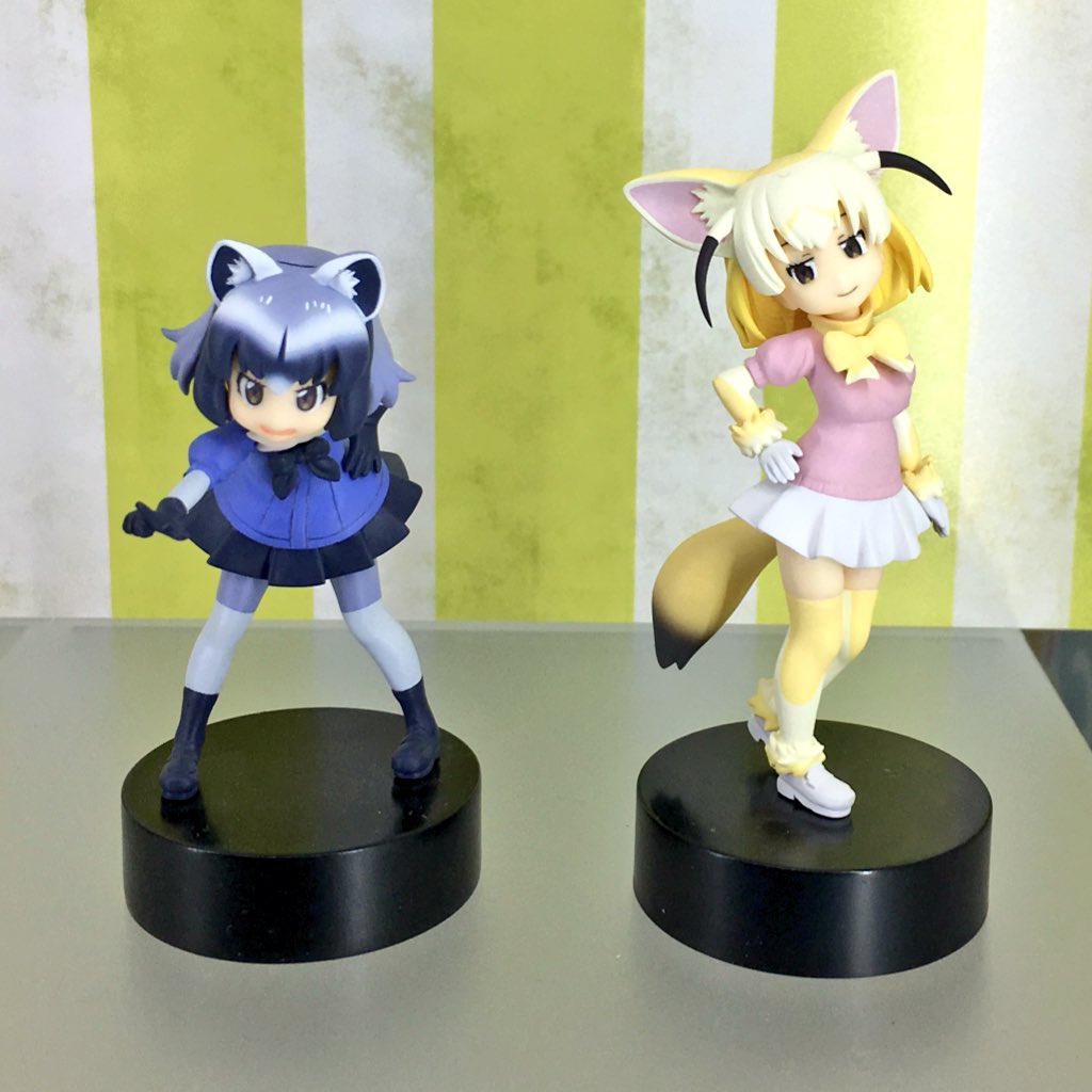 3pcs/Set Kemono Friends Serval Raccoons Fennec PVC Figure Model 3pcs/Set Kemono Friends Serval Raccoons Fennec PVC Figure Model