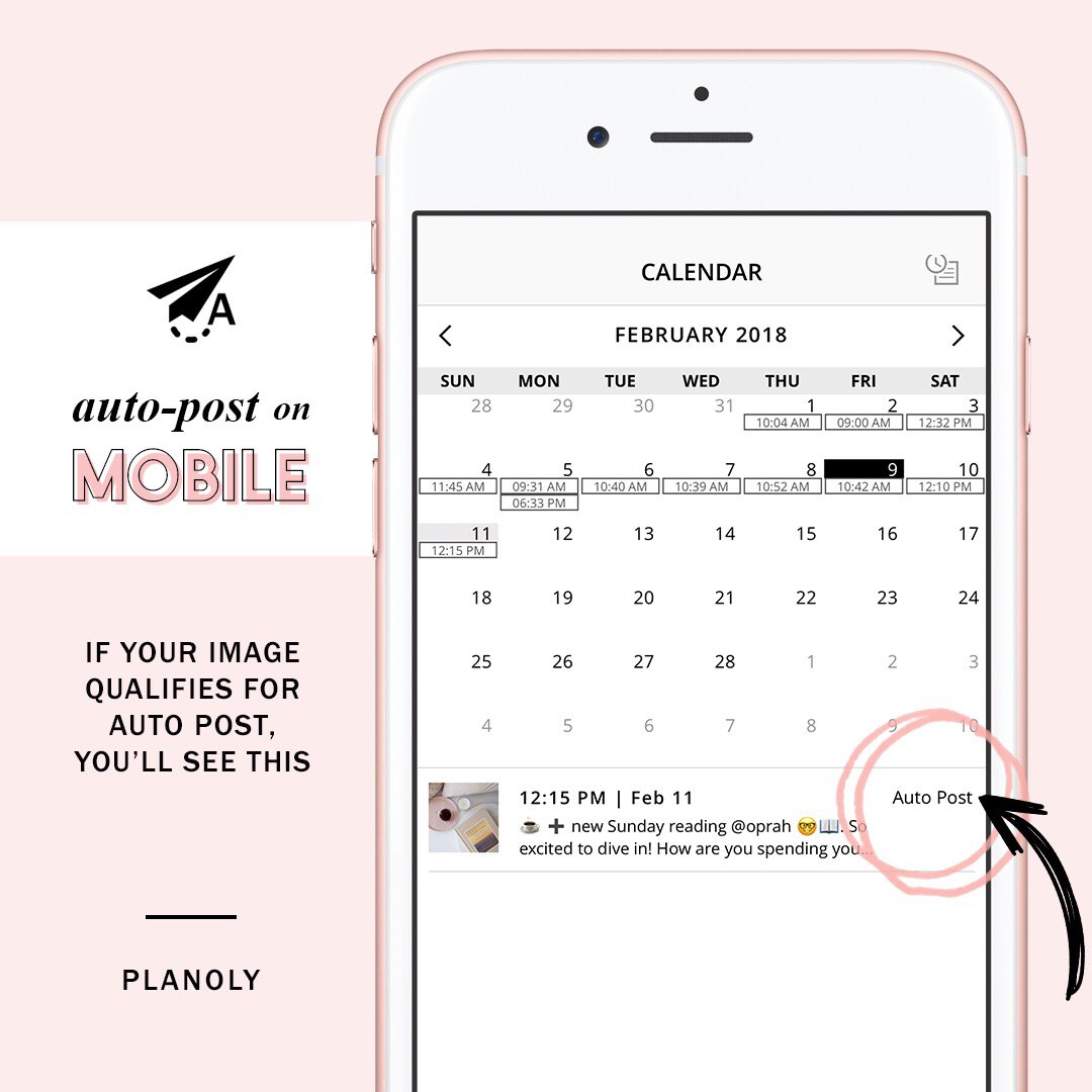 planoly's tweet photo. You can now schedule your #Instagram content &amp; watch it magically appear on your grid with Auto-Post via @planoly ✨ https://t.co/93E9pKWeip https://t.co/nC72KF0xWk