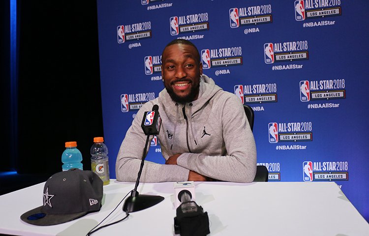 Day 2 is a wrap for #KembaWalker at #NBAAllStar Weekend!  📸: on.nba.com/2Cu07uU https://t.co/IoYXWGCMkR