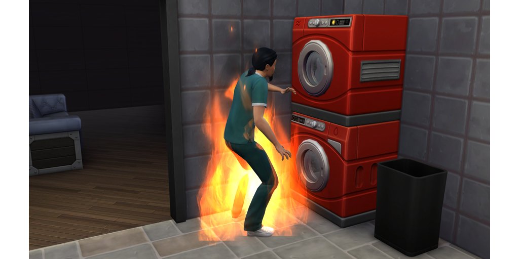 ChrissieC_Sim's tweet photo. Our maid started a FIRE!!! O_O THIS IS NOT A DRILL #laundrystuff #spilnerdrifter #drifterchallenge #house11 https://t.co/Fn2kjydEBl