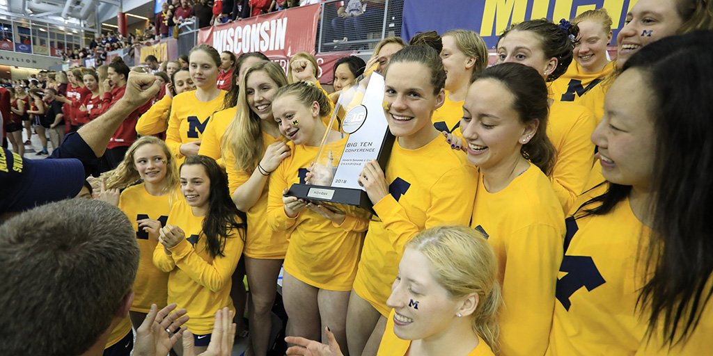 umichswimdive's tweet photo. Ended Wednesday in 10th.
In 1st by Thursday.
Won by 312.5 points.

Here's how we closed out title No. 17: https://t.co/oIZtEhMpBI
#GoBlue https://t.co/KCD0QmaTgV