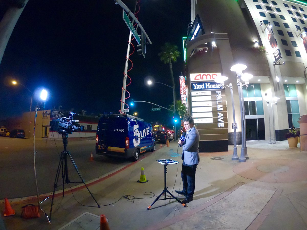 PaceVideo's tweet photo. At the movies tonight with @SteveKuzj talking to people about the Black Panther film. #tvnewslife #tvnewsphotog #tvreporter #movie #blackpanther #amctheaters #burbank #gopro https://t.co/Qe5GjW6t1u