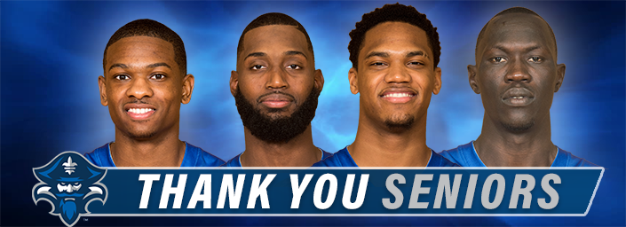CoachJodyBailey's tweet photo. Fantastic night for Your Seniors from Your Team, @PrivateersMBB 
What an honor to coach them!
#RingChasers
@Mjiles_  @MikeLoveBuckets @thibodeaux25 @makur32 https://t.co/g94cK56N0k