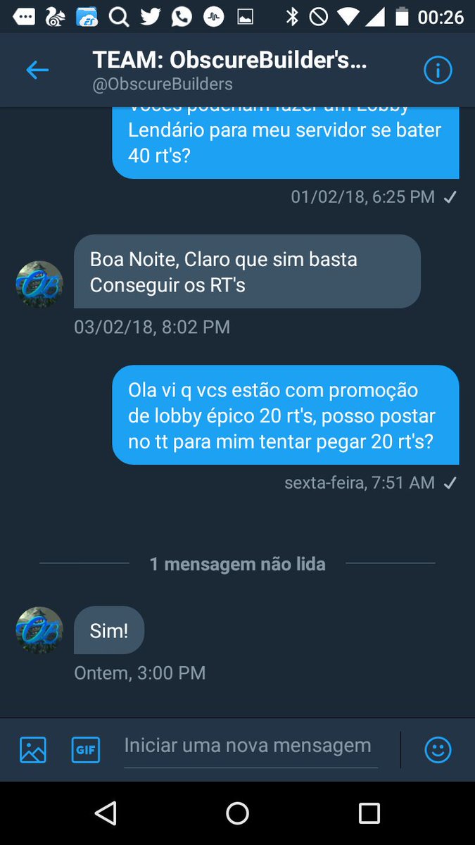 RaissaP88's tweet photo. GoGo 20 Rt's para a @ObscureBuilders Me fazer um Lobby Épico https://t.co/EMWNOIIkQS