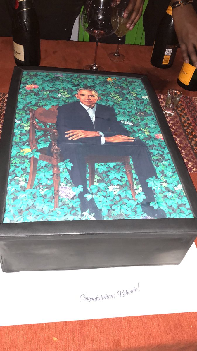 Antwaun Sargent (@Sirsargent) on Twitter photo 2018-02-18 03:41:44 At Kehinde’s New York celebration for his official Obama portrait and the cake features the picture. #ObamaPortraits #KehindeWiley At Kehinde’s New York celebration for his official Obama portrait and the cake features the picture. #ObamaPortraits #KehindeWiley