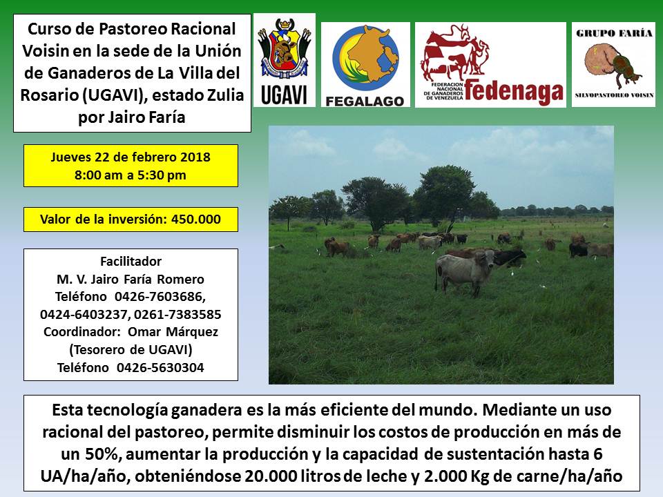 jgarridorlab's tweet photo. Curso de Pastoreo Racional Voisin en la sede de @ugaviinforma , jueves 22 de febrero de 2018. 
Facilitador Dr Jairo Faría. 
Por una ganadería libre de agrotóxicos e insumos costosos. 
Producción de carne y leche ecológica a bajo costo. 
@fegalago @Fedenaga @FedenagaPrensa https://t.co/QxhckadubN