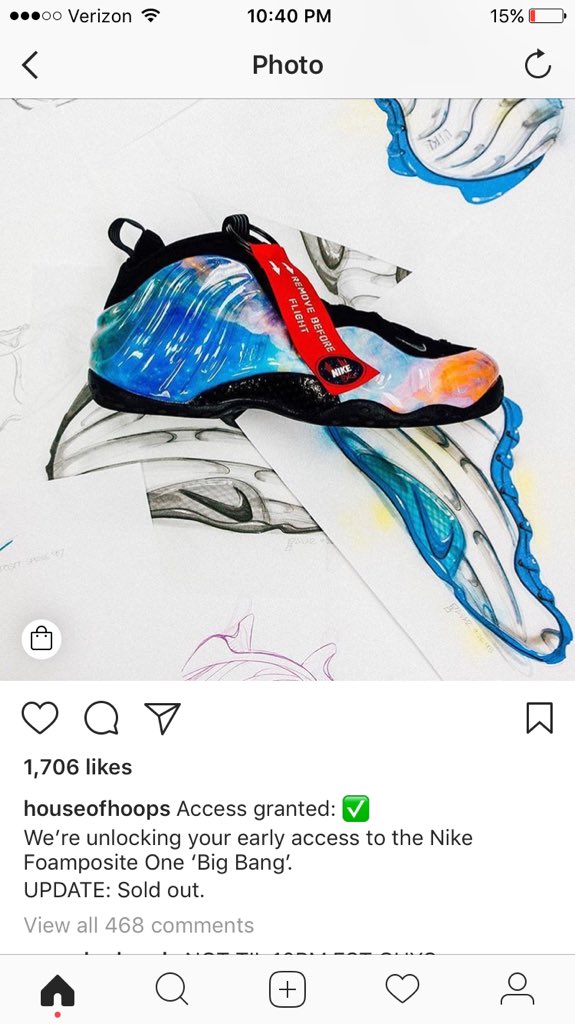 OuttaPocketThts's tweet photo. @footlocker wow, this is fucked up. You have the inventory for a secret drop but only a limited amount for the bullshit #appreservation ? #pissed #petty #houseofhoops #foamposite #alternategalaxy #bigbang https://t.co/Dk5HKYKM63