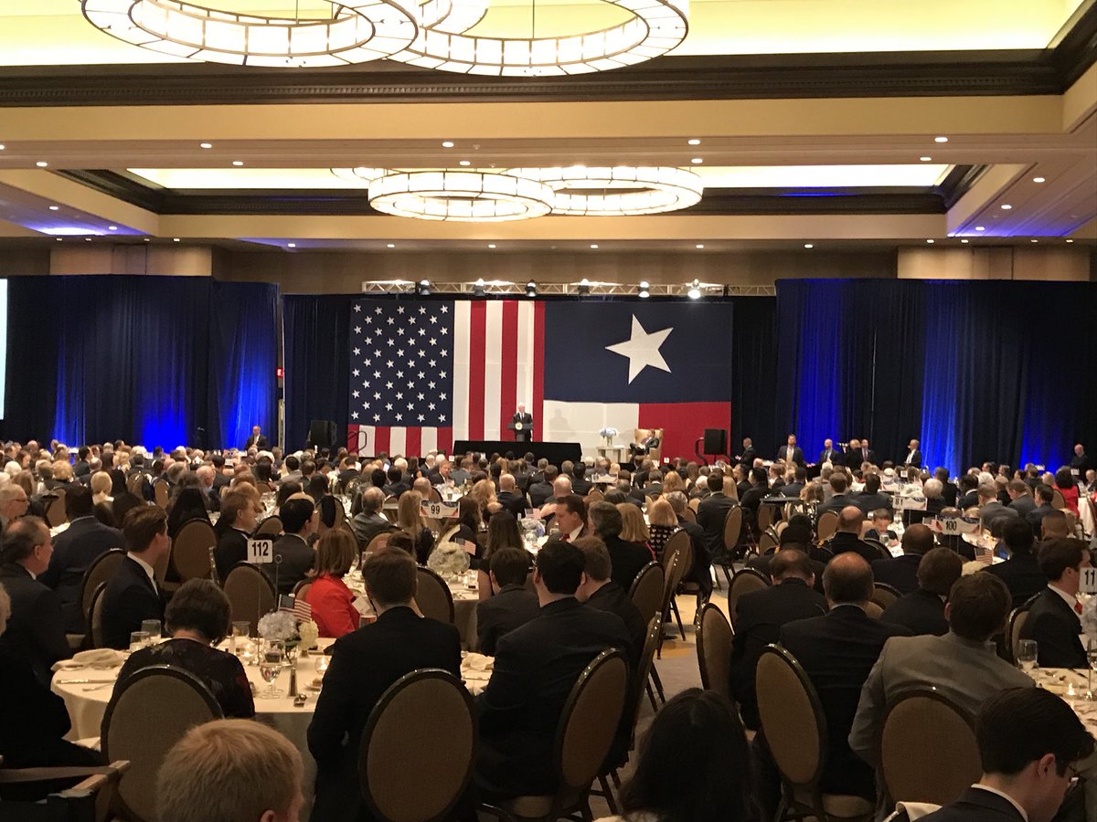 Big night. Largest-ever Dallas County GOP Reagan Day Dinner. As I told the crowd, under President @realDonaldTrump: Promises Made, Promises Kept! America is back and we’re just getting started!