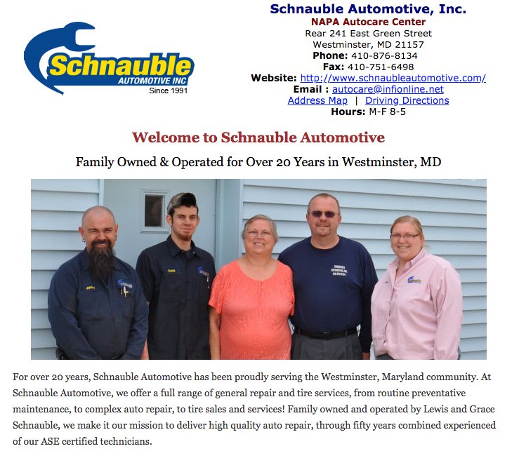 carrollcounty's tweet photo. Schnauble Automotive, Inc. - NAPA Autocare Center - https://t.co/FnSaelNYPM https://t.co/Pb0XoPY9xL
