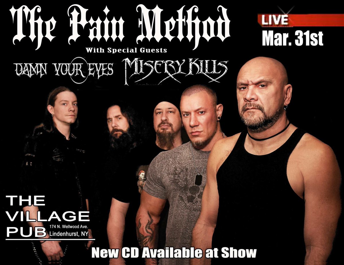 BlondeAndXbones's tweet photo. ATTN Hard Rock/Metal fans on Long Island. Another great show soon w/ our pals from #MiseryKills &amp; #DamnYourEyes joining the lineup.  Hope you guys make it to see my hubby's band #ThePainMethod - getting great buzz 👊😈 https://t.co/oiV4DI9cvm