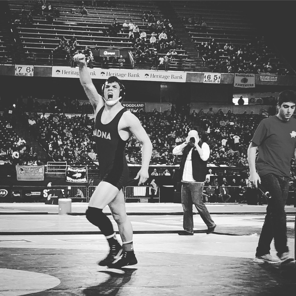 wiaawa's tweet photo. 1B/2B Boys Wrestling 170 lb. Champion: Ashton Dowell, Adna #MatClassic https://t.co/zWBxgm5qED