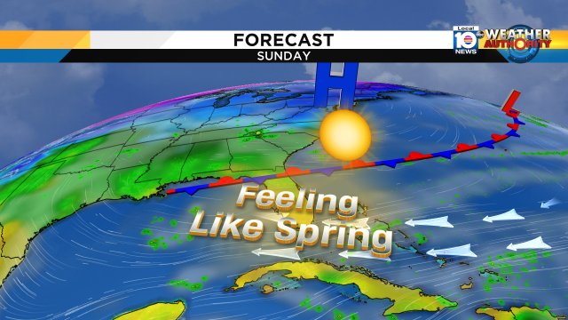 SUNDAY: Great day to get outside! Patchy fog possible in the morning, then mainly sunny and warm. Forecast high: 83 https://t.co/Cqq9uJbD26