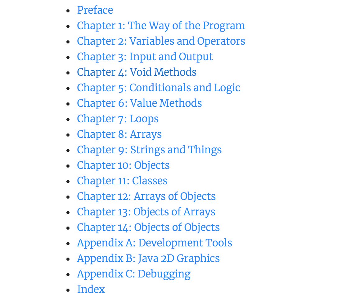 java's tweet image. Think #Java is an excellent introduction to computer science and programming intended for beginners.
books.trinket.io/thinkjava/