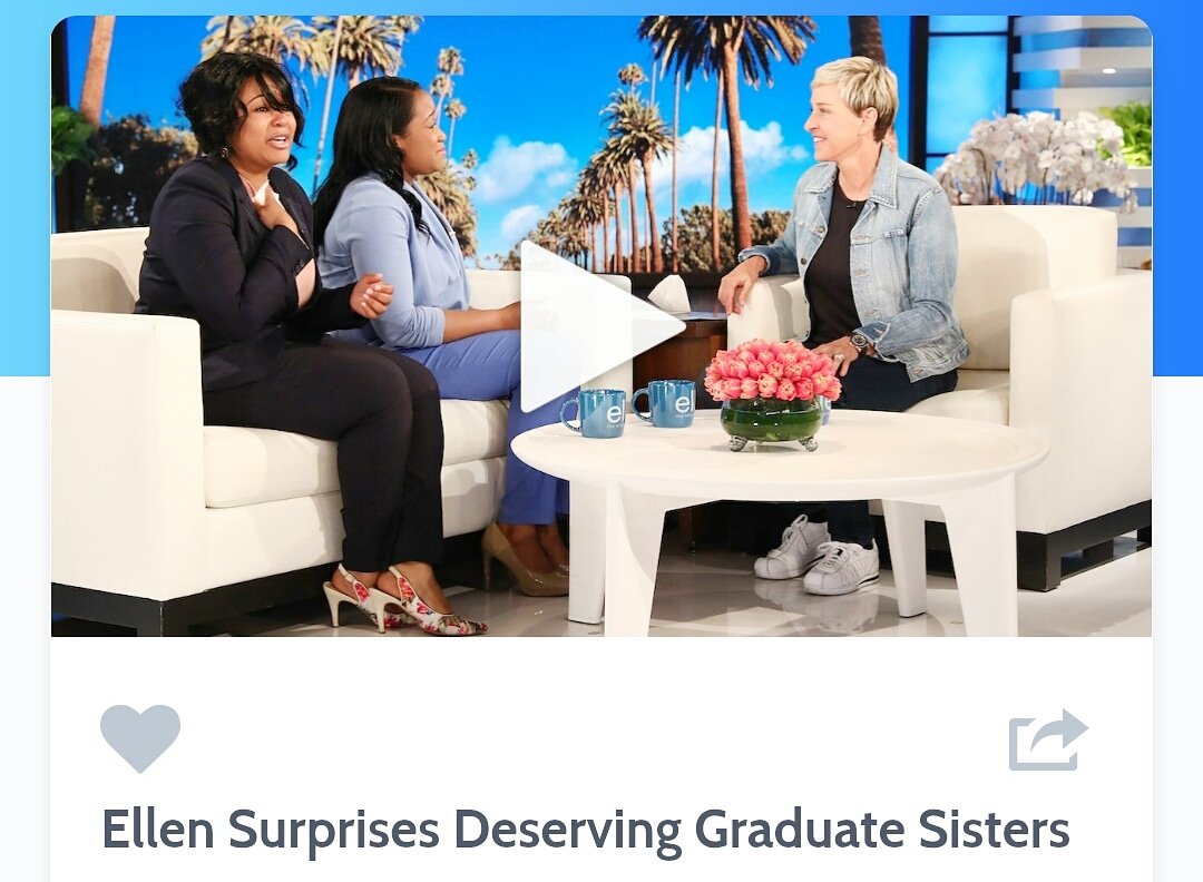 elvelynab's tweet photo. @TheEllenShow #ellen #California #EllenDeGeneres #sisters #surprise #graduates #Masters #Burbank https://t.co/CXUwK9FWzY