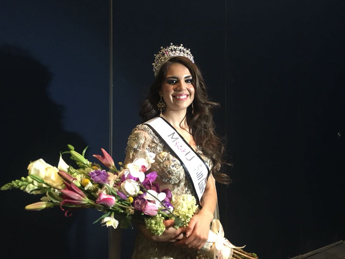 emsavalles's tweet photo. Geraldine Machado se acaba de coronar como la nueva Mexicana Universal San Luis Potosí 2018 #cdvalles #slp #mxuslp https://t.co/jvKCxlcsHU