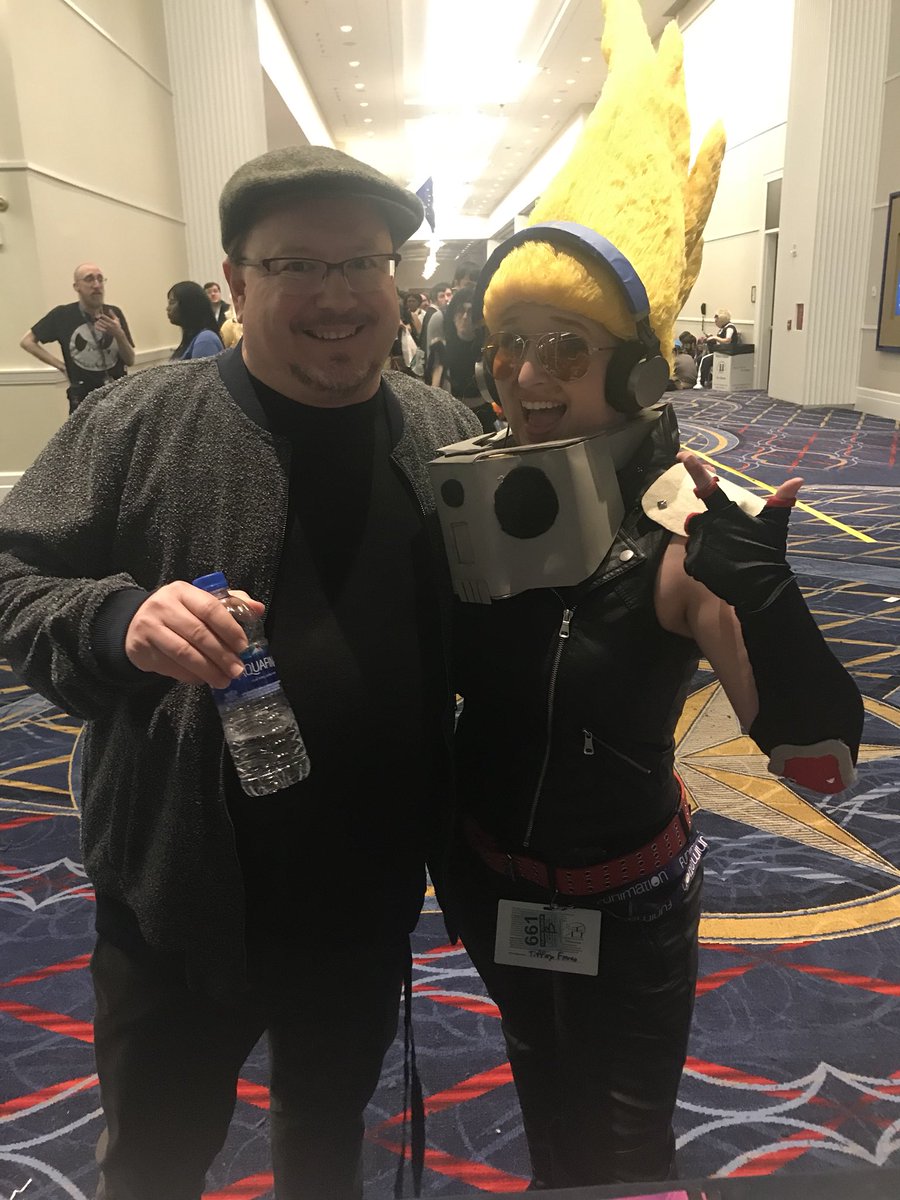 ccarrollbeard's tweet photo. Wish you were here, @DaveTrosko. #presentmic #MyHeroAcademia #mha @FUNimation @sonnystrait @Katsucon https://t.co/7tuXLQIrWw