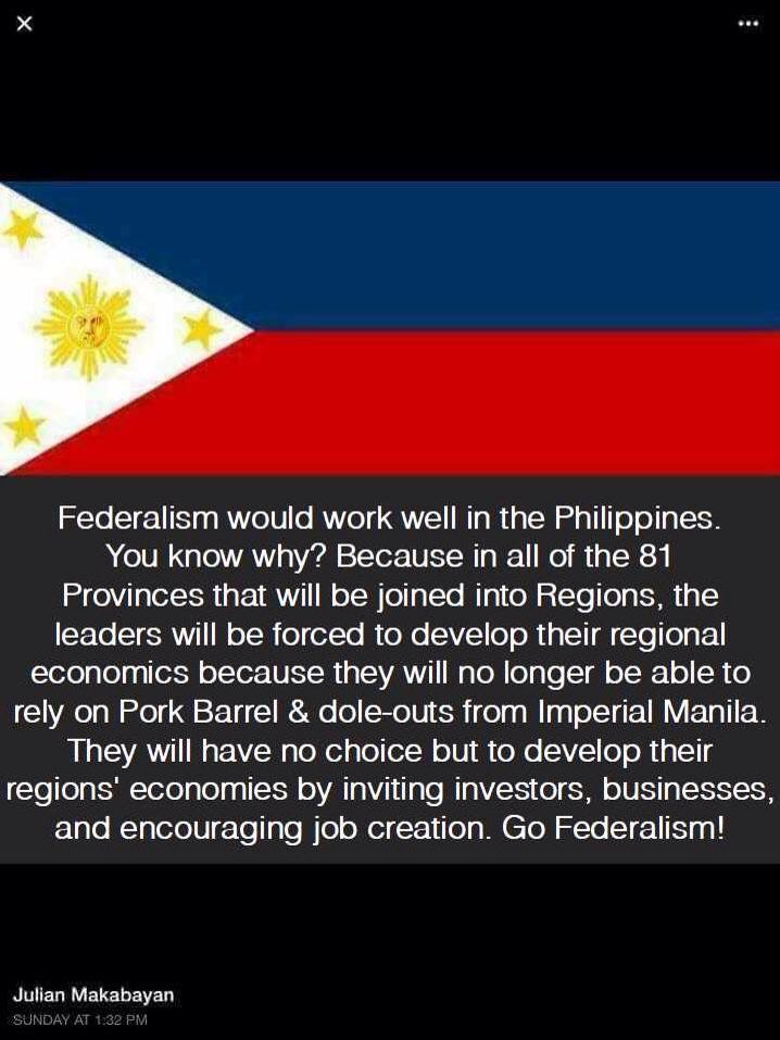 YukiShiroMirai's tweet photo. #Federalism
#SupportFederalism
#Philippines
#Pilipinas
#Pederalismo
@Dutertenomics @PHLTrustDuterte @k_aletha
Please RT to everyone who supports Federalism 🇵🇭🇵🇭🇵🇭👊🏻👊🏻👊🏻✌🏻️✌🏻✌🏻️ https://t.co/YTmW0EQ03O