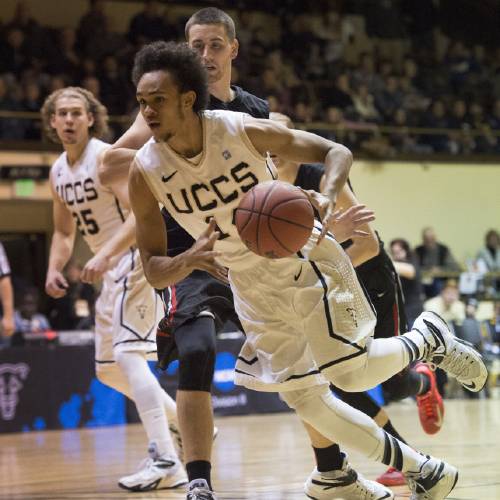 CSGazetteSports's tweet photo. .@davidlukeramsey: Derrick White enjoys triumphant return to @UCCS, where Jeff Culver let him shine:  https://t.co/gwG4q8Lagb
@GoMountainLions @Dwhite921 https://t.co/WEVnECAj9M