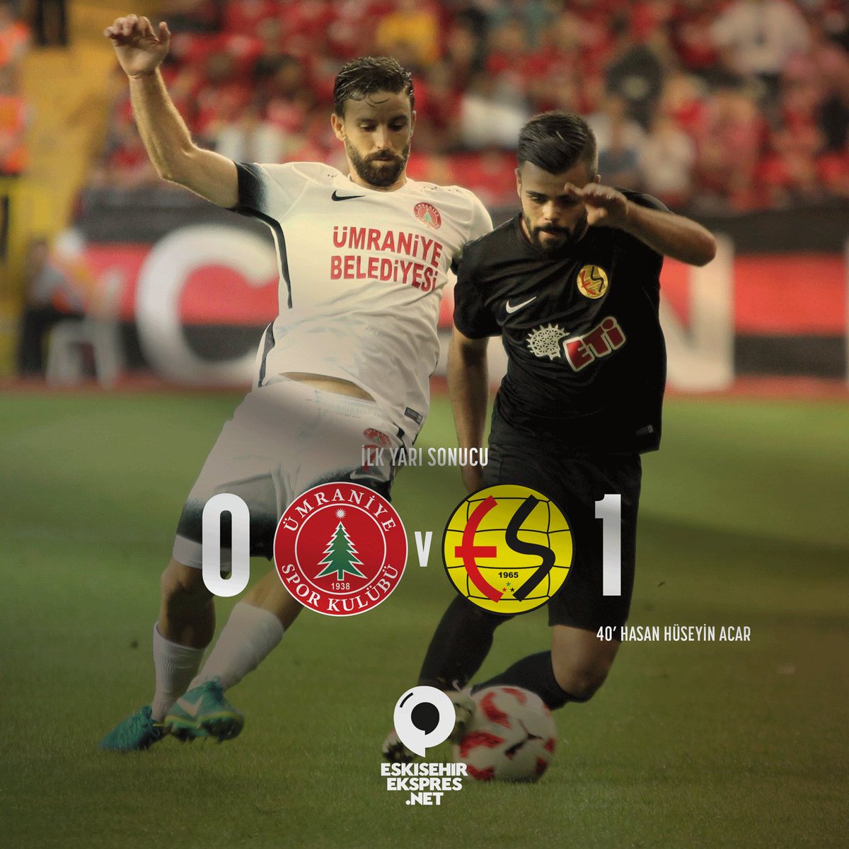 gazetemekspres's tweet photo. ⚽ İLK YARI SONUCU | #Ümraniyespor 0-1 #Eskişehirspor
🥅 GOL | 40' Hasan Hüseyin Acar  
▶️ https://t.co/3Hs5SsB0f7 https://t.co/26JPugUuu6