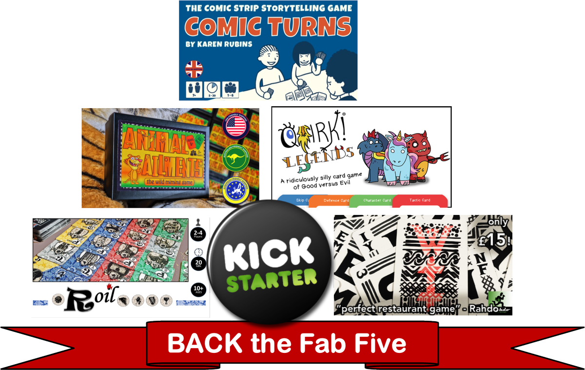 Kazmantra's tweet photo. Five awesome card games on #Kickstarter right now! Check them all out. @Kickstarter @EmmerseStudios @roilcardgame @stuffByBez @AnimalAilments #comicturns #roil #quirklegends #wibbellplusplus #animalailments #cardgames #indiegames #kickstartergames #fun
https://t.co/xqpnESNC2n https://t.co/U43RFgKnn2