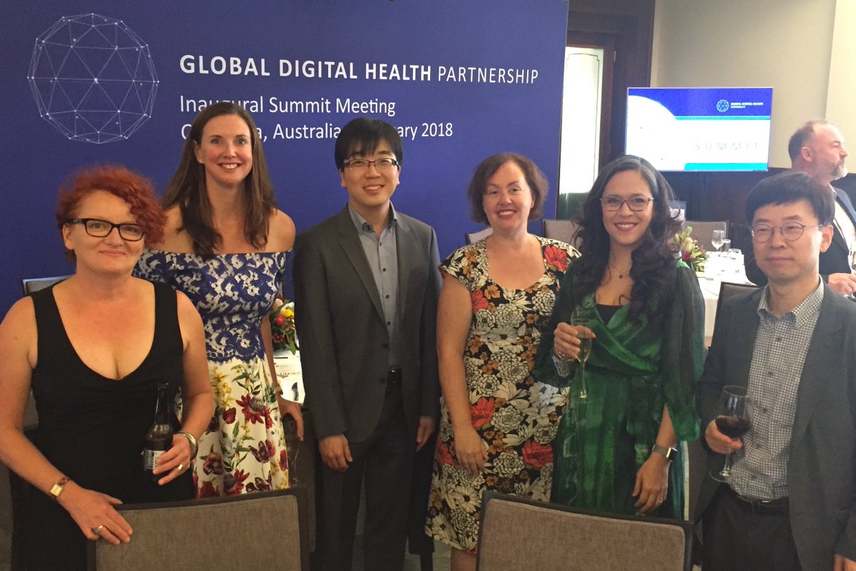 AuDigitalHealth's tweet photo. Honoured to welcome the Global #DigitalHealth Partnership participants w/ @KenWyattMP – a collaborative of governments, gov agencies &amp; @WHO supporting effective implementation of digital health services. Looking forward to hosting the inaugural #GDHP2018 Summit tomorrow! https://t.co/SGFoictWnN