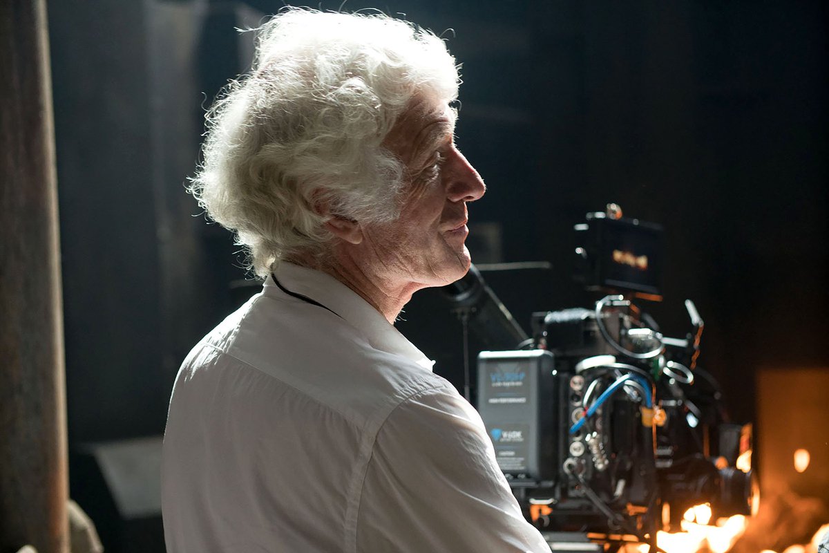 AmericanCine's tweet photo. Roger Deakins, ASC, BSC has won the ASC Award for Theatrical Release for Blade Runner 2049, presented by ASC members Emmanuel Lubezki and Matty Libatique. Accepted by his wife, James. #ASCAwards https://t.co/BzBlmGBN4l