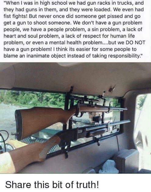 breyana_allyse's tweet image. A few people had guns in their Car or Truck where I went to High School, but I was surrounded by Country people who knew nothing of hood life, but they swung fists first.😐 #GunControl #PeopleControl #USGovernment #TakeResponsibility #YoureInControlOfYourActions #GetInGearAmerica