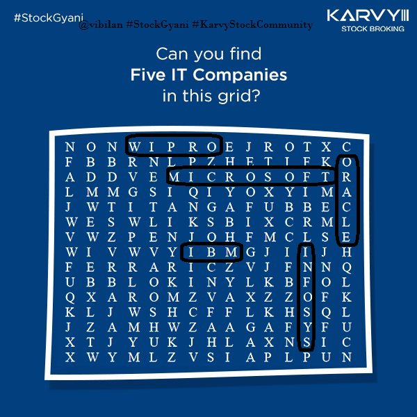VirajKolekar2's tweet photo. @KarvyStock Wipro
Oracle
Microsoft
IBM
Infosys

#StockGyani #KarvyStockCommunity #Contest #ContestAlert

Join in guys

@iam_smitpanchal 
@Sankket_A 
@Krishna23Jr 
@Hetal_17 https://t.co/CyfiVV6fKE