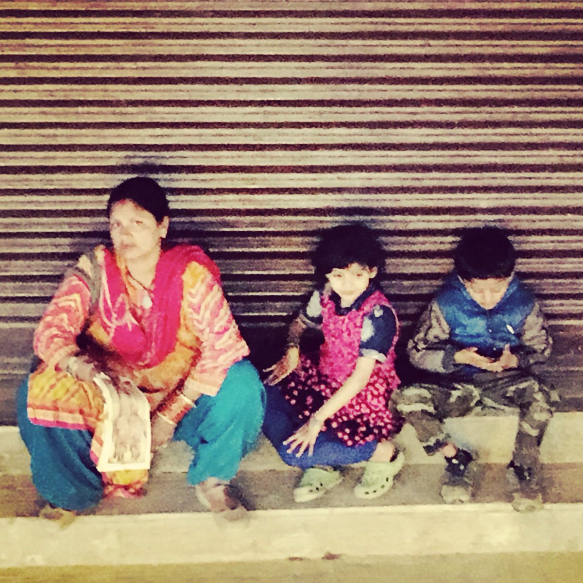 Little family resting