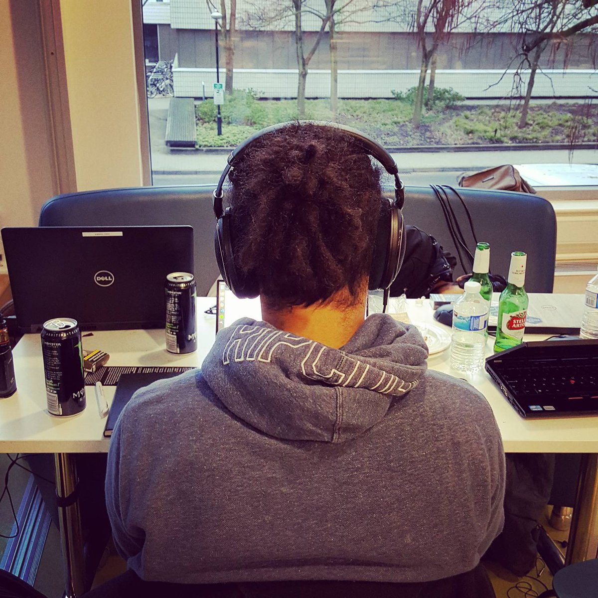 MakeItFlooid's tweet photo. The force is strong with this one....22 hours and still going!!!! #warwickhack https://t.co/POmQ6KGifZ