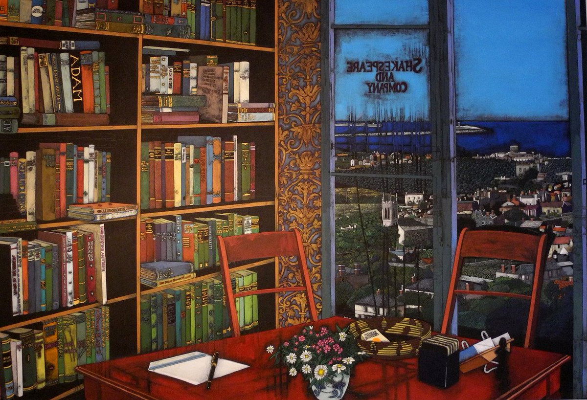 Jesper Christiansen (Danish, b. 1955), Udsigt fra Rue de la Bucherie 37 over Dalkey [View from Rue de la Bucherie 37 over Dalkey].