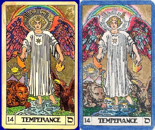 NumenArcanum's tweet photo. @stevebwriter The 14. Key, Temperance, in the BOTA-#Tarot. The COLOR-INVERTED RAINBOW: #occult meaning or matter of taste? - Who can promise an answer but the stars...
#BOTA #BuilderOfTheAdytum #Pronaos #PFC #Magick #Occult #Theurgia
#Kabbalah #Qabbalah #TreeOfLife #CubeOfSpace #Samekh https://t.co/grFbiD02ZK