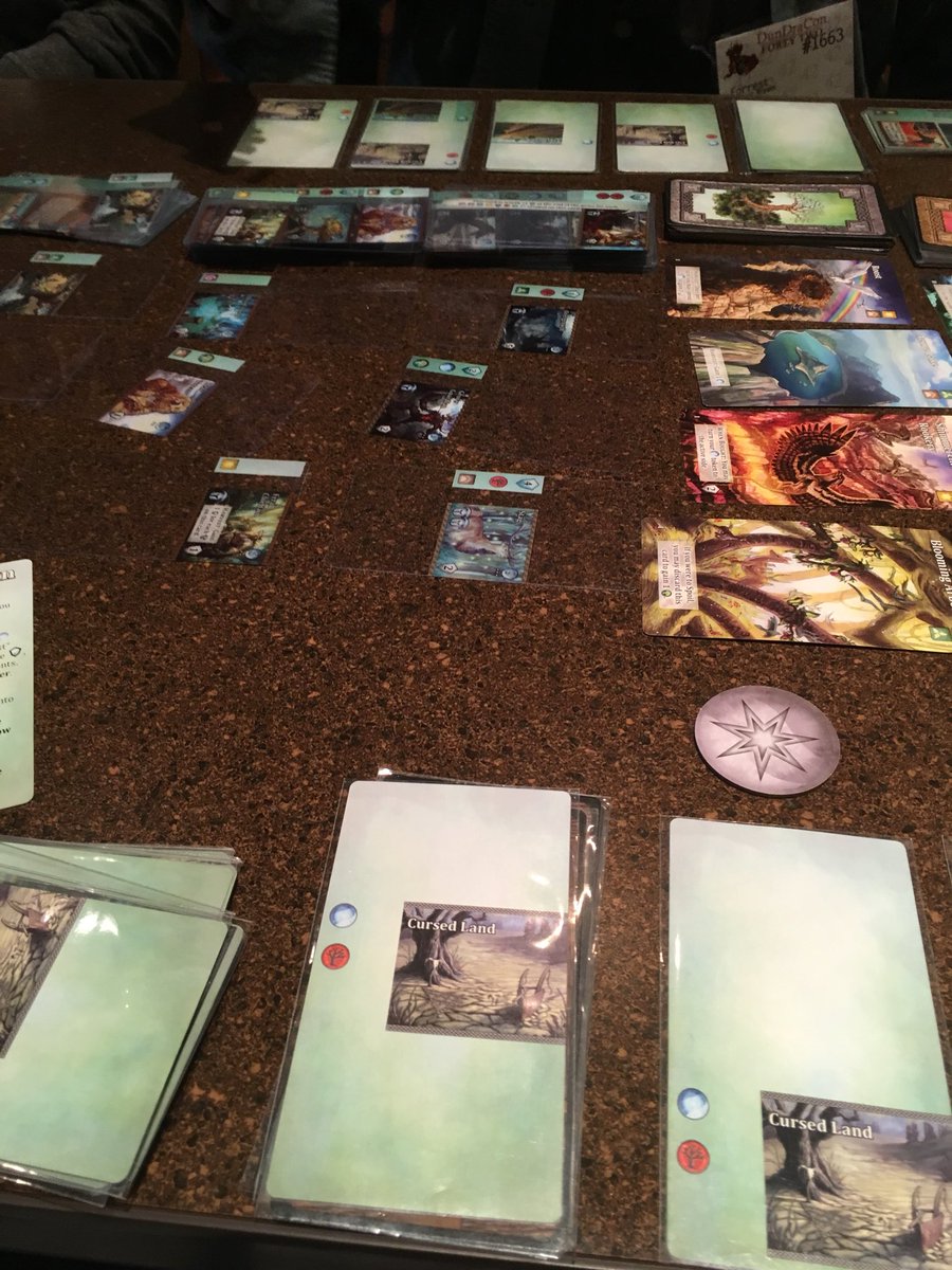 spaceseeker19's tweet photo. Here's that #MysticVale game @dundracon 42 on Saturday. It's early enough in the game that the rest of us thought we had a chance against my daughter. #ddc42 https://t.co/yWemTcxVN0