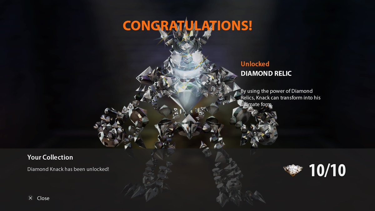 Sejefyr's tweet photo. Finally got my Diamond Knack after 4 years :D #VeryHardPlaythrough #PS4share https://t.co/FbComm14fb