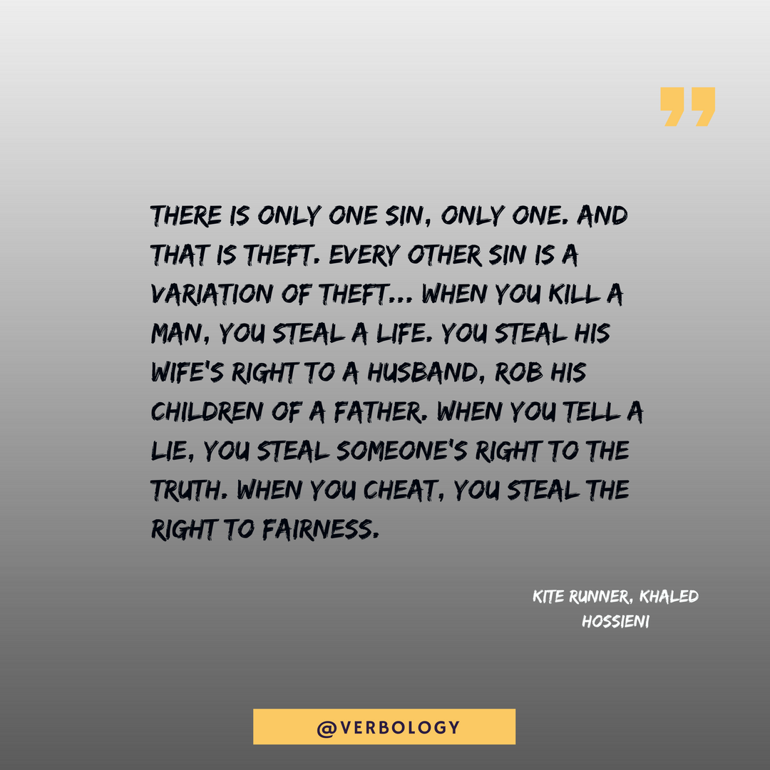 Real_Verbology's tweet photo. #KiteRunnerbyKhaledHossieni #sin #cheating #theft #Verbology, #quotes, #books #bookstagram https://t.co/R97ediV2j2