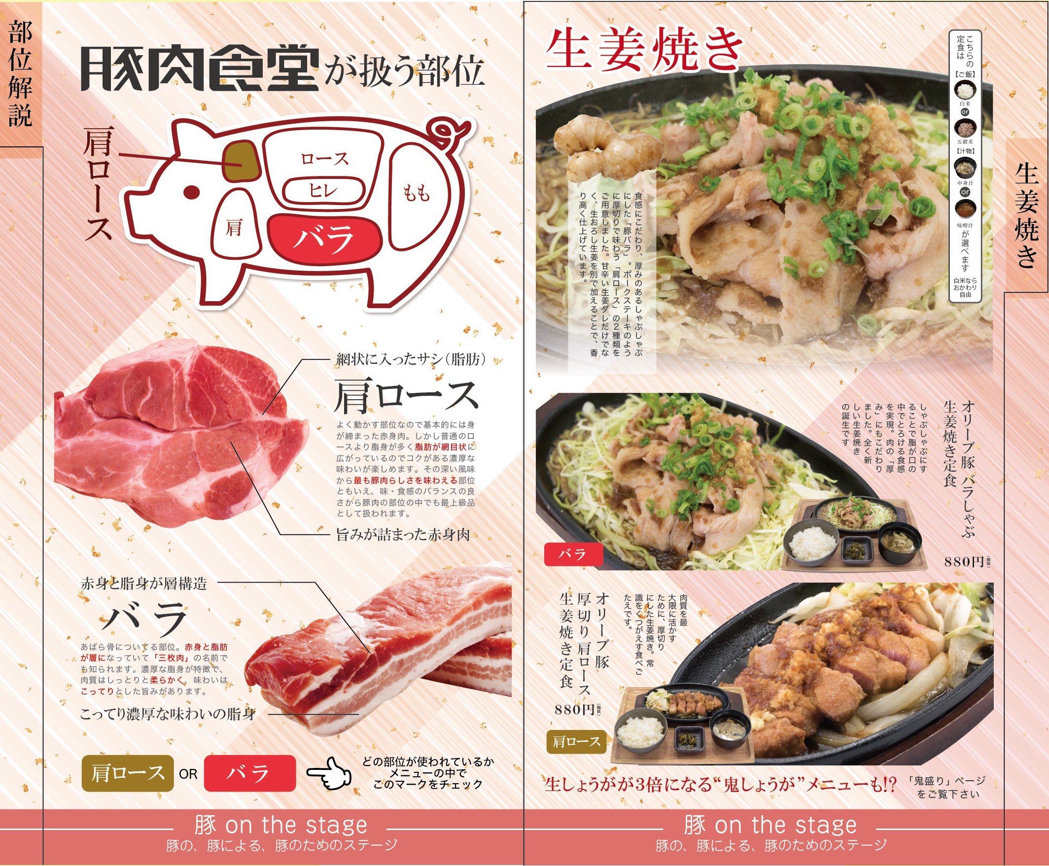 Uzivatel みたのクリエイト広報 Na Twitteru 生姜焼きは 甘辛い生姜ダレに加え 生のすりおろし生姜も別途加えるので香り高い仕上がり 豚肉のとろける脂のうまさを最大限に引き出す 厚み にこだわってスライスししゃぶしゃぶにした 豚バラ と 掟破りの食べごたえを